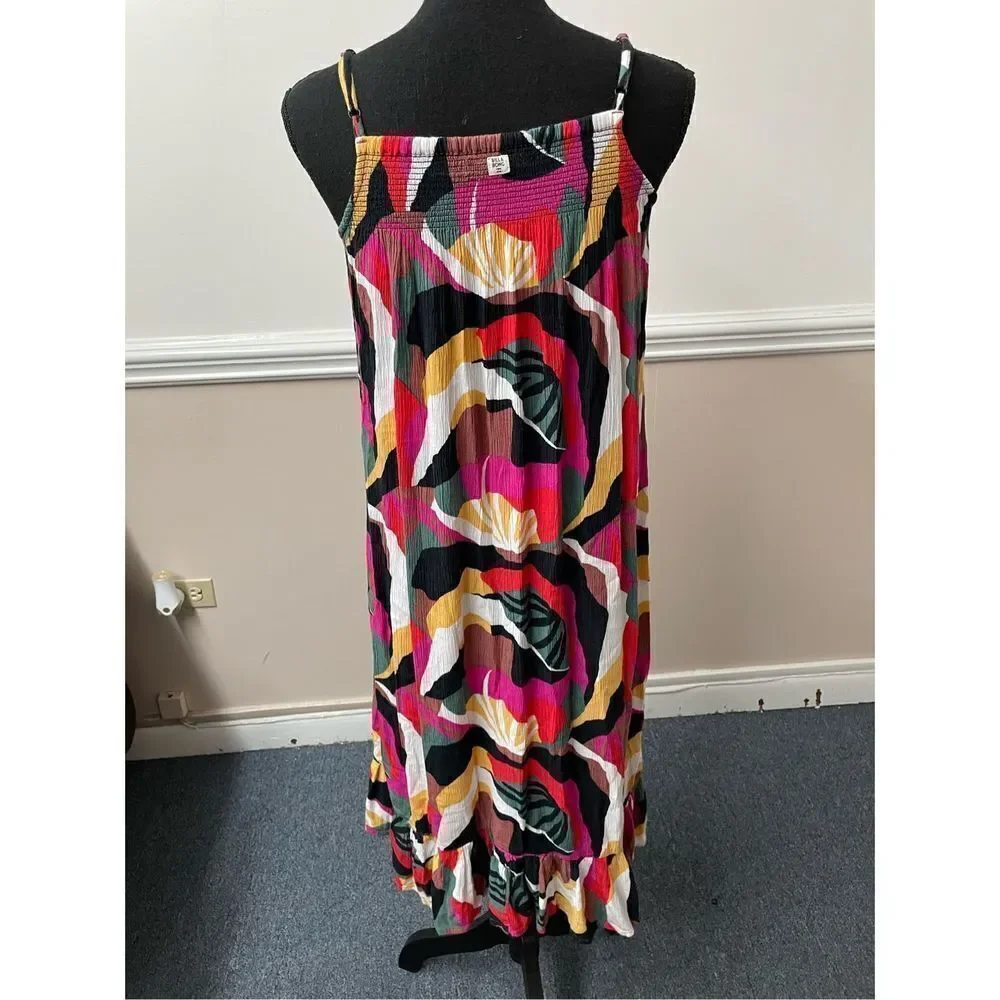 Billabong Girls Maxed Out Printed Maxi Dress with Adjustable Straps